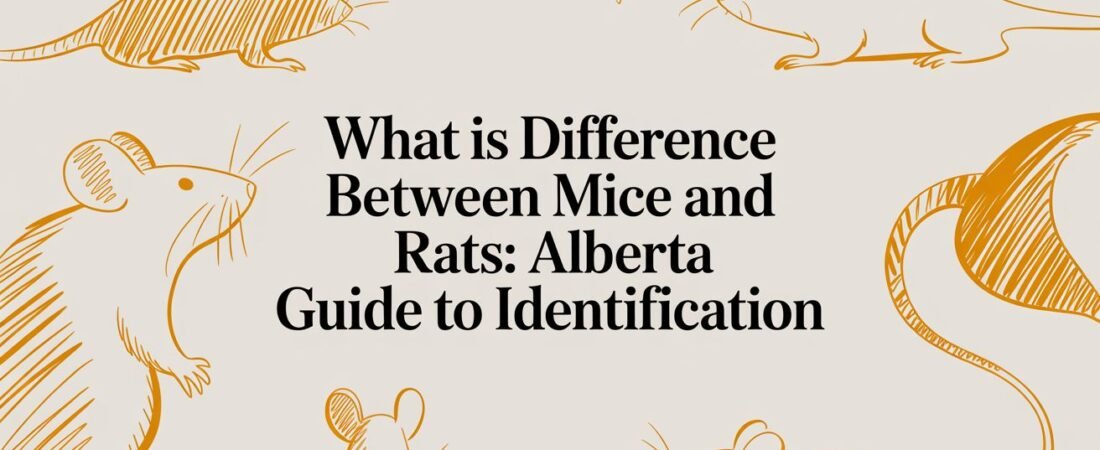 What is difference between mice and rats: Alberta guide to identification
