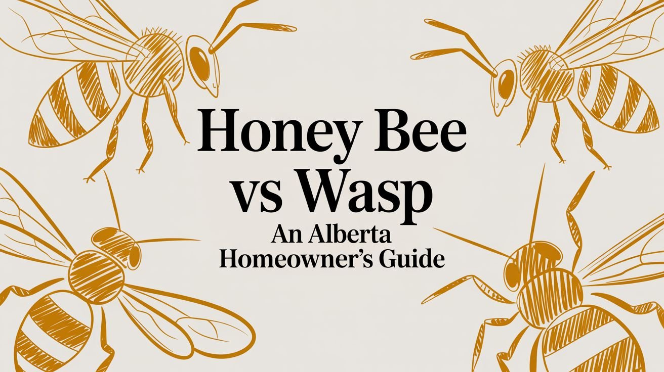 Honey Bee vs Wasp An Alberta Homeowner’s Guide