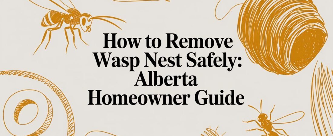 How to Remove Wasp Nest Safely: Alberta Homeowner Guide