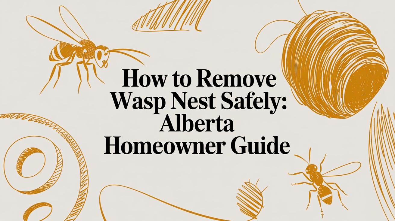 How to Remove Wasp Nest Safely: Alberta Homeowner Guide