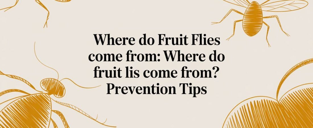Where do fruit flies come from: where do fruit flies come from? Prevention tips