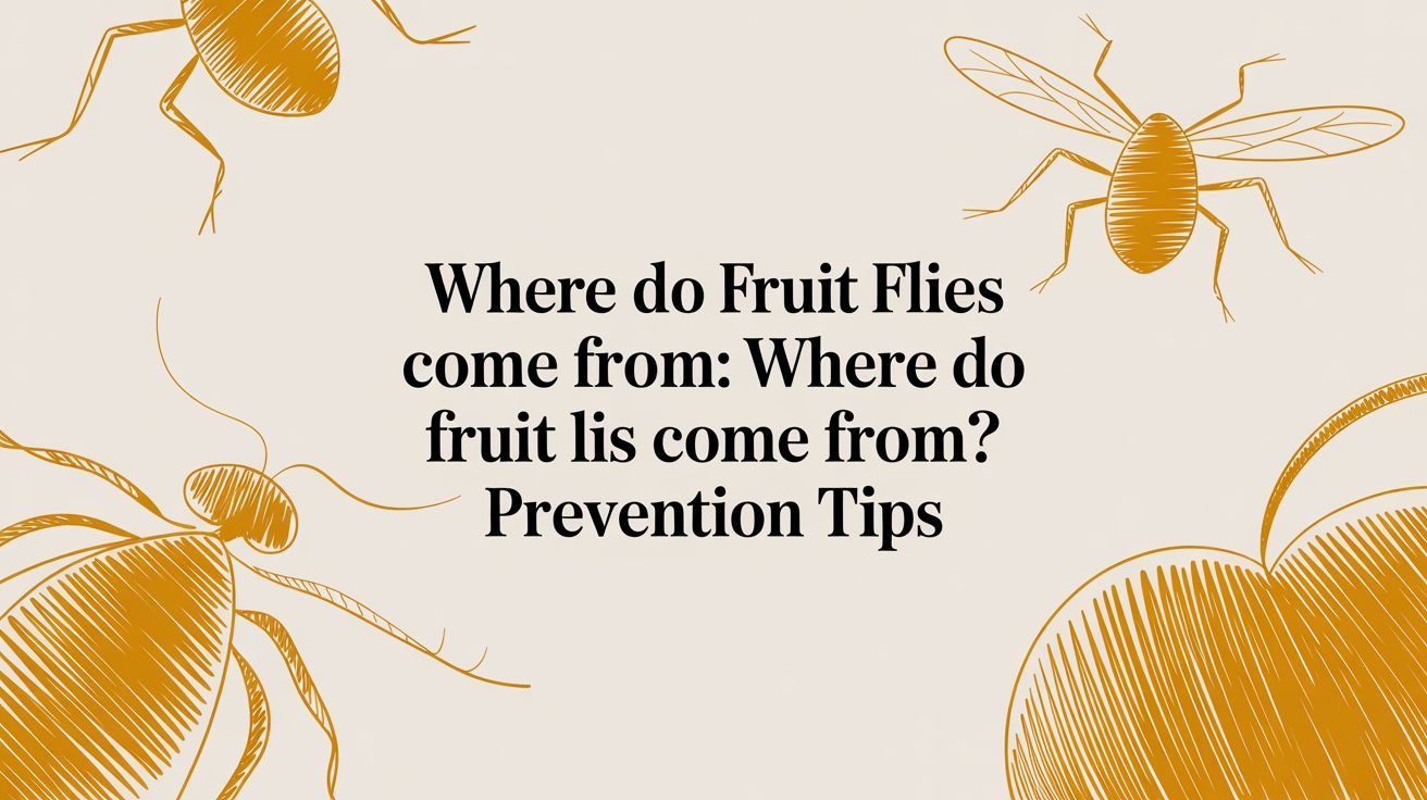 Where do fruit flies come from: where do fruit flies come from? Prevention tips